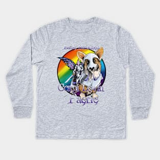 Corgi Lovin' Faerie Kids Long Sleeve T-Shirt